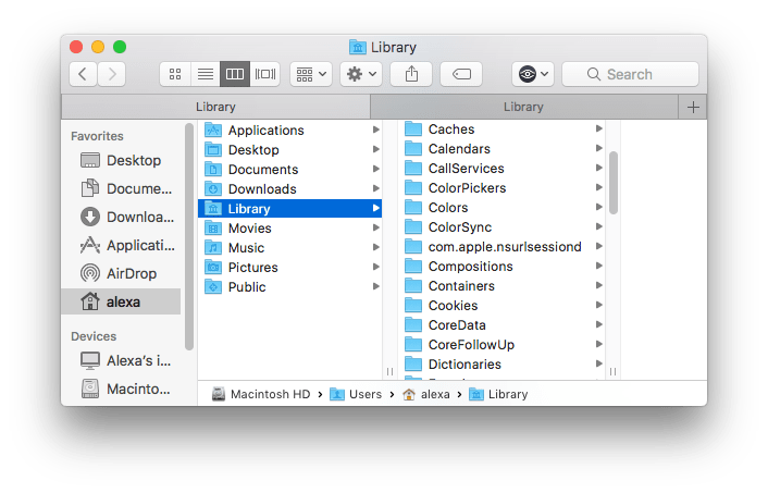 Where To Find Library Folder Mac